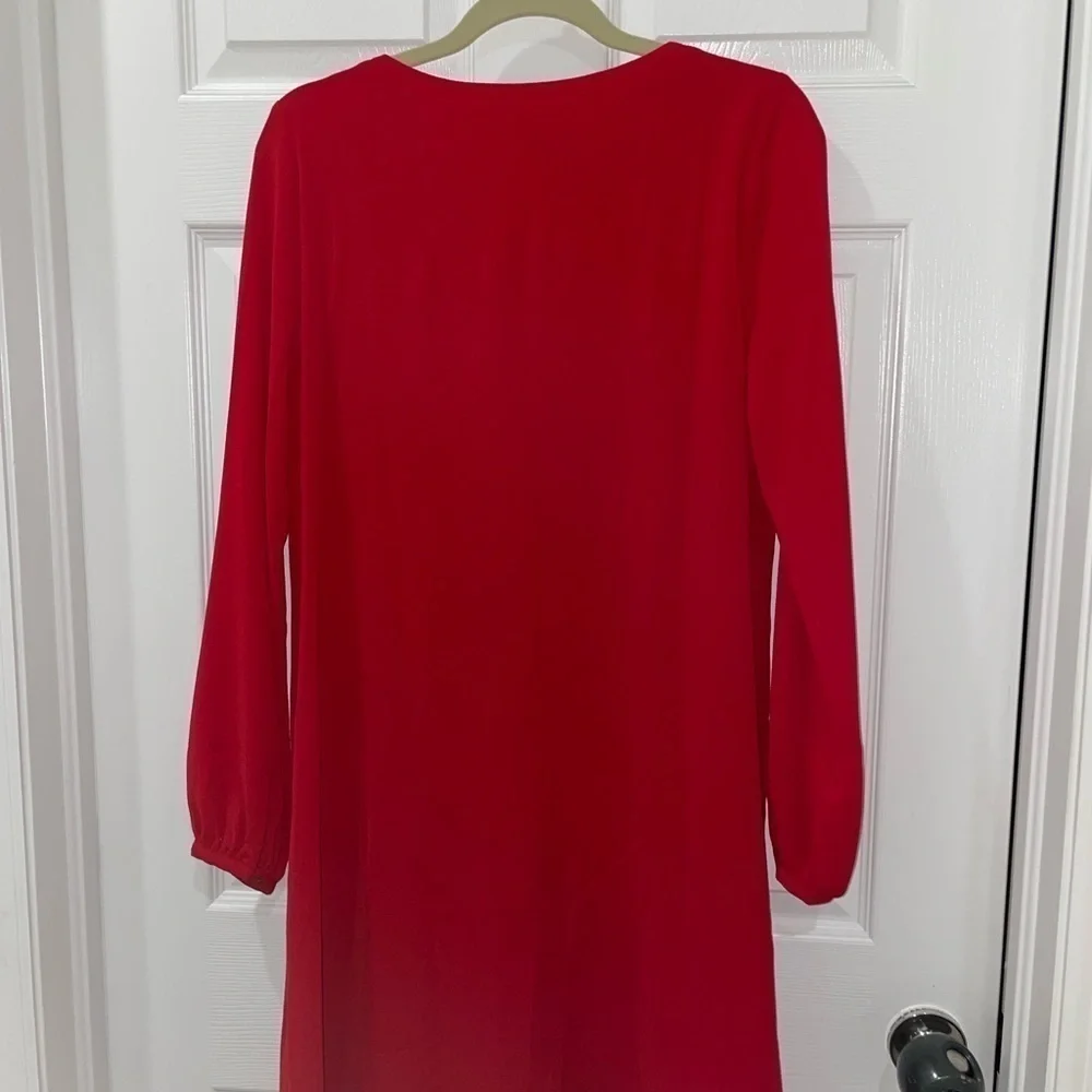💰 3 For $25 💰WORTHINGTON Red LS Slip dress NWT Medium​​​ - Picture 3 of 7